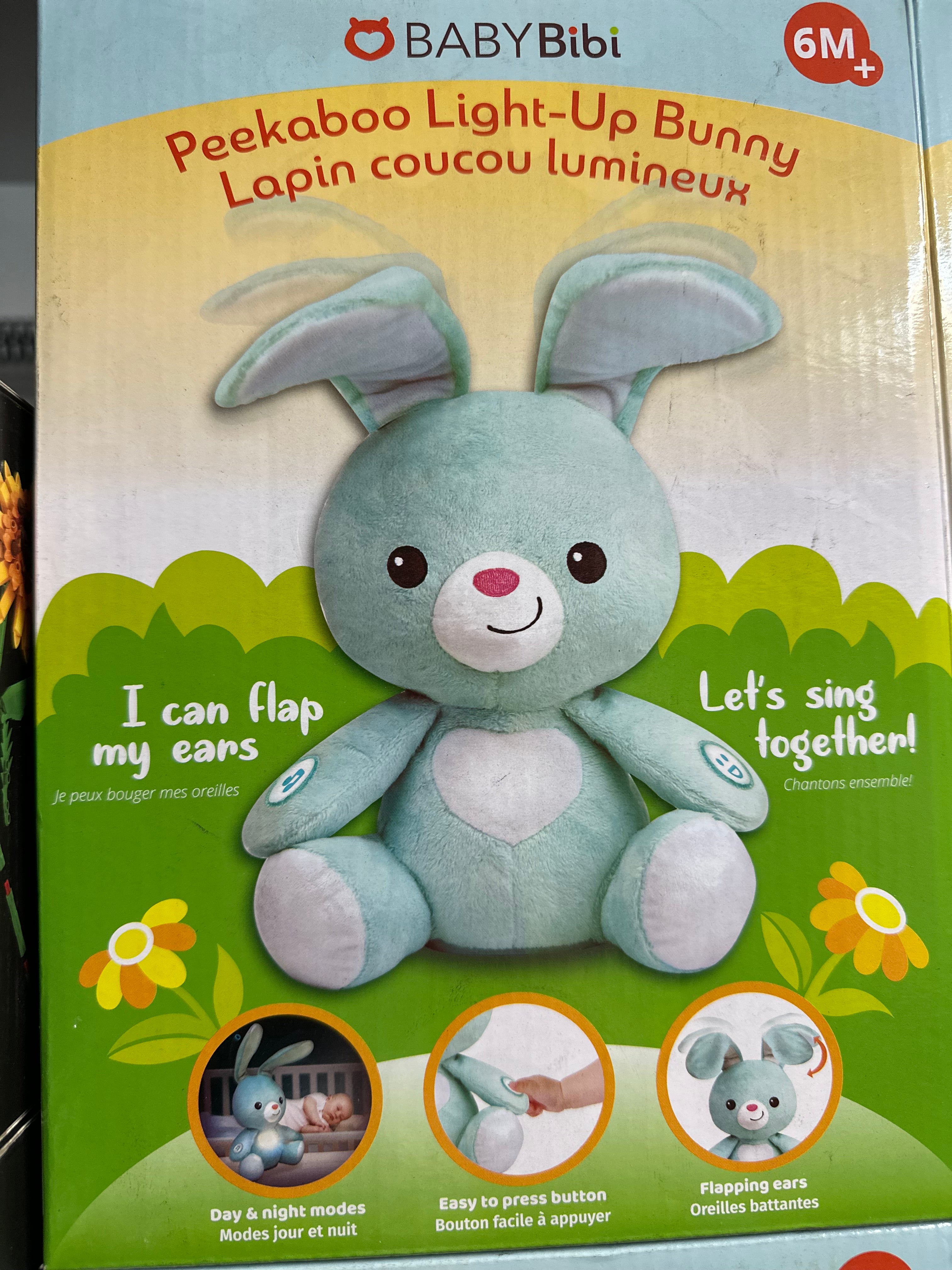 Peekaboo lapin coucou lumineux